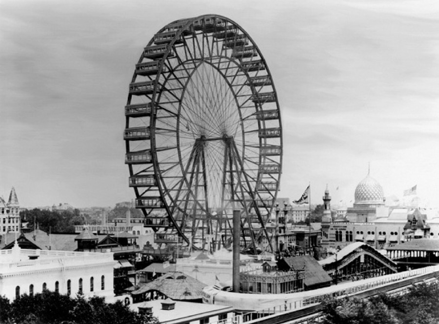 The first Ferris wheel