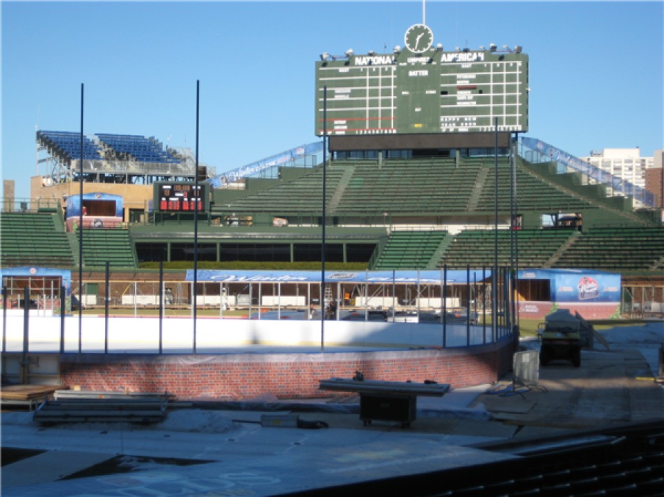 Wrigley Field Ice Rink Nearing Completion WBEZ Chicago