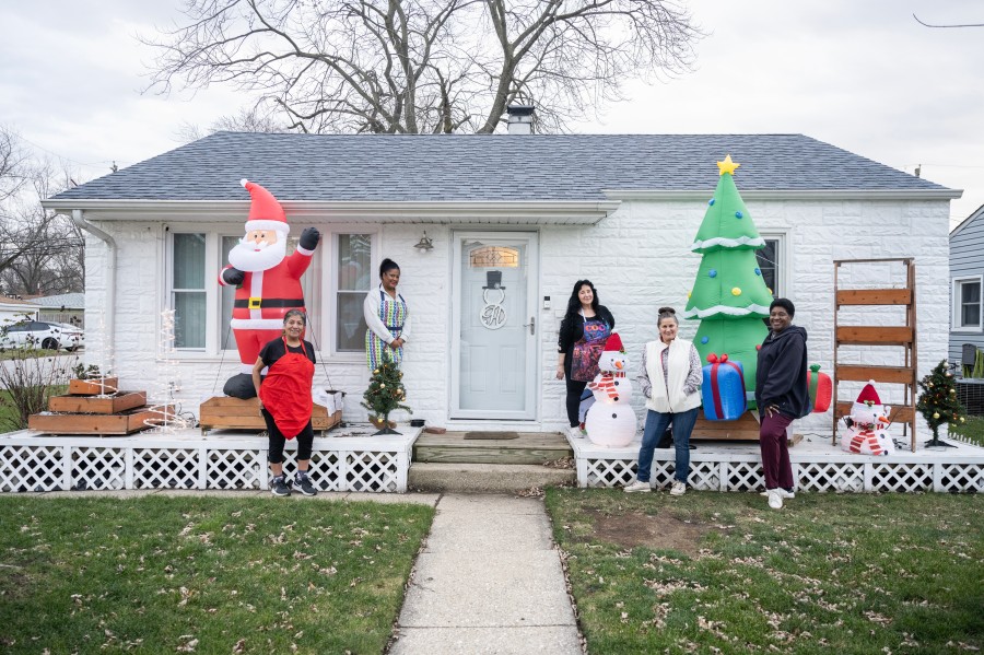 Porch of Hernandez's house in Hammond, Indiana