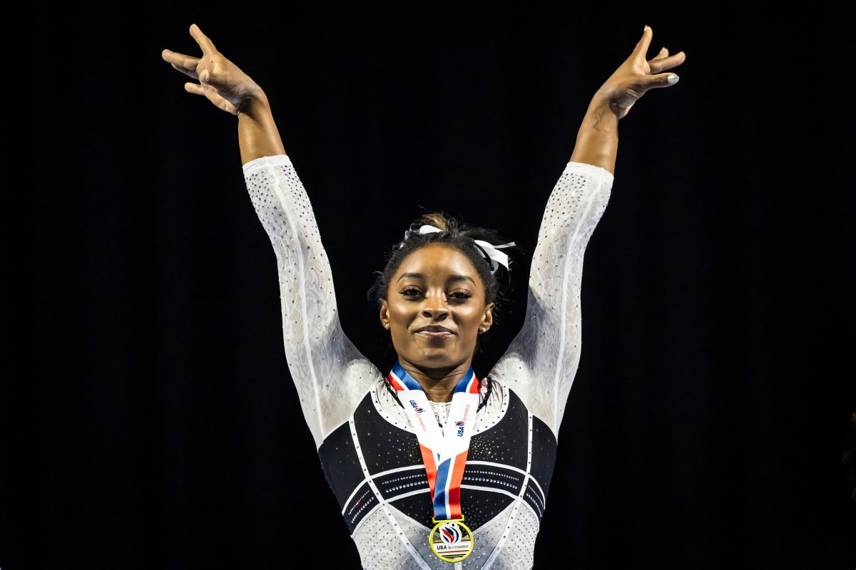 Simone Biles's triumphant return inspires young gymnasts