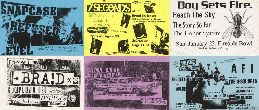 Shows at the Fireside were often promoted through half-page flyers.