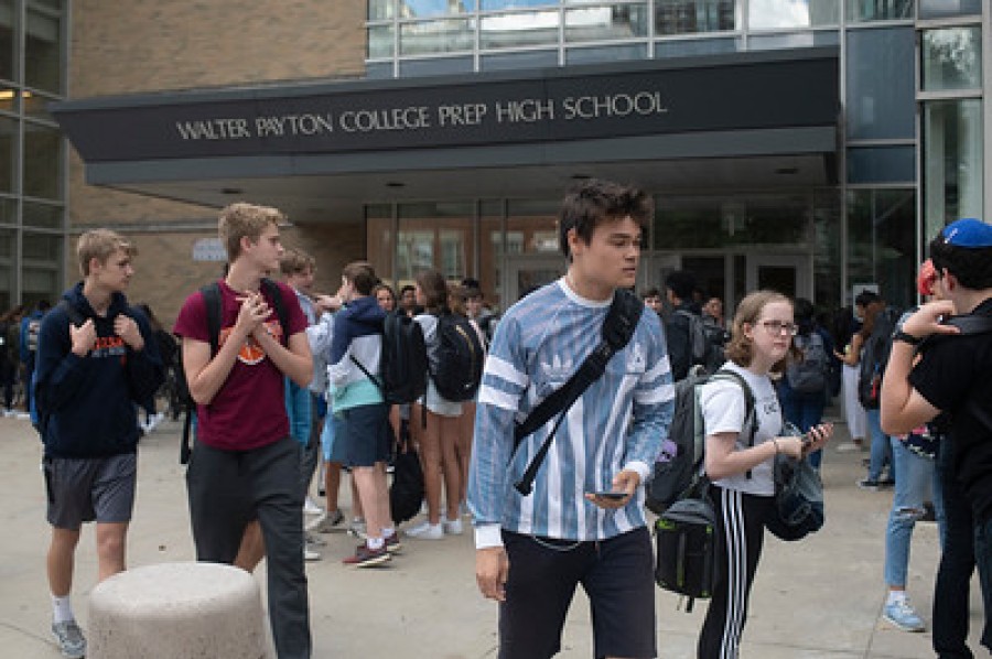 Chicago, USA. 24th Sep, 2019. Students attend Chinese language class at Walter  Payton College Preparatory High School in Chicago, the United States, on  Sept. 24, 2019. TO GO WITH: Feature: A Chinese