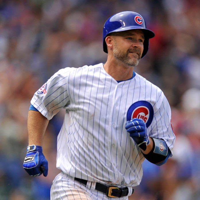 David Ross,CHC//Oct 25,2016 Game 1 World Series at CLE  Chicago cubs  baseball, Cubs baseball, Chicago cubs history
