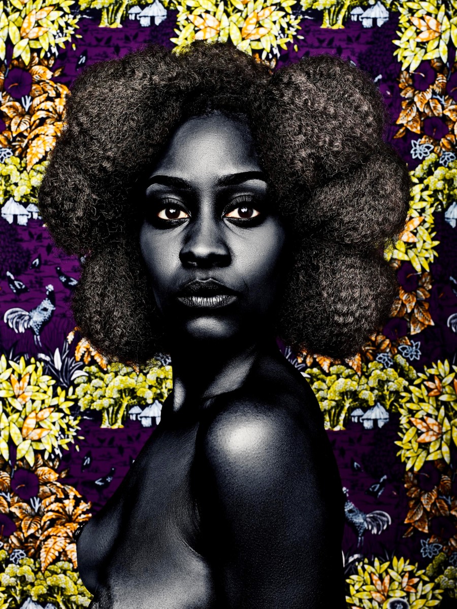 Sandro black woman hair portrait