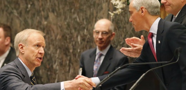 Hear What Happened When Bruce Rauner Met Rahm Emanuel for the First Time