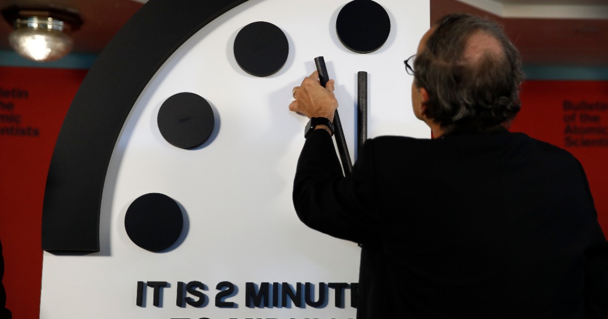 Doomsday Clock Moved To Latest Time Since 1953