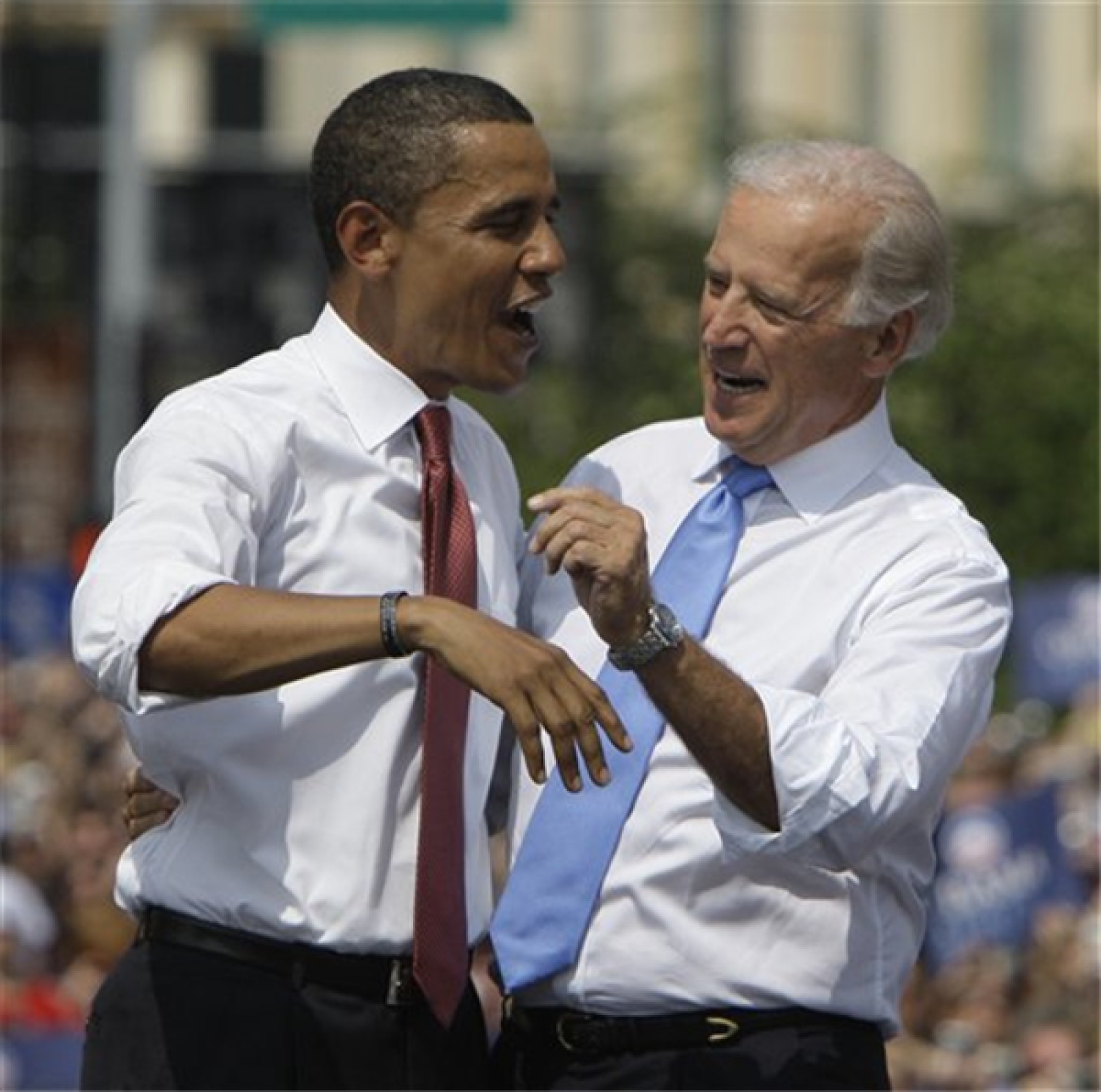 Obama Presents his Vice President in Springfield WBEZ Chicago