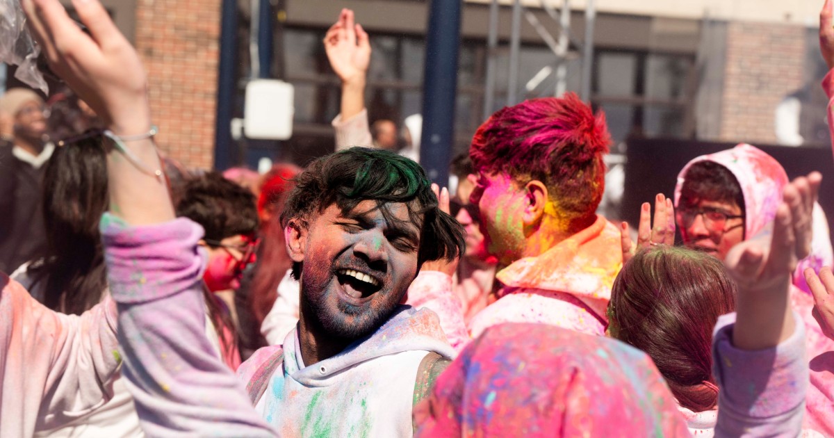 Holi festival brings celebration of color Navy Pier WBEZ Chicago