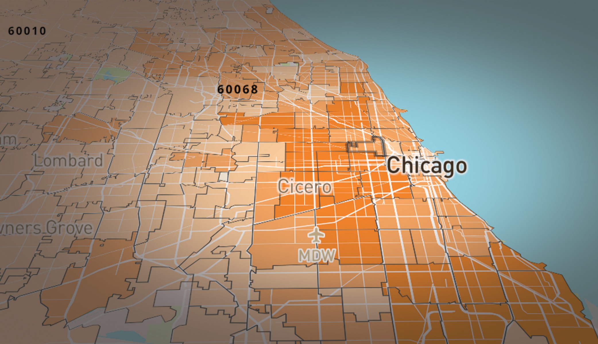chicago il zip code map Map By Zip Code Of Coronavirus Covid 19 Cases Illinois Wbez Chicago chicago il zip code map