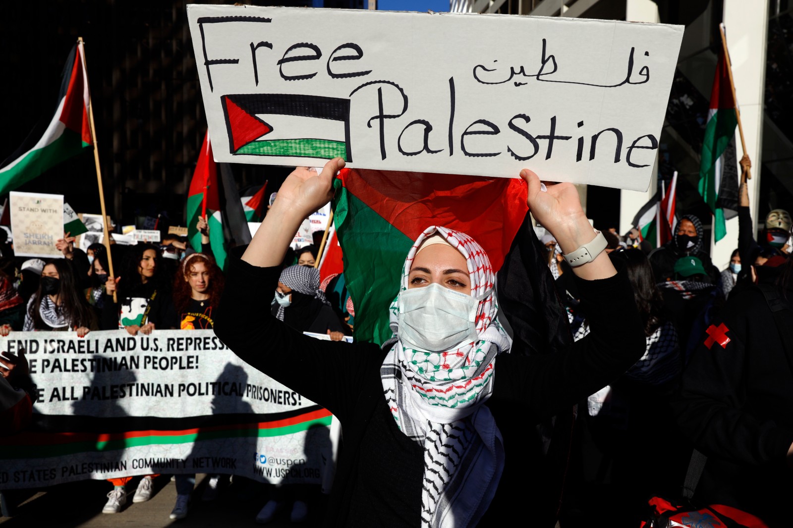 Demonstrators March In Chicago To Support Palestinians | WBEZ Chicago