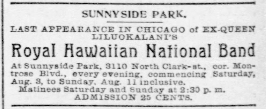 Sunnyside Park advertisement