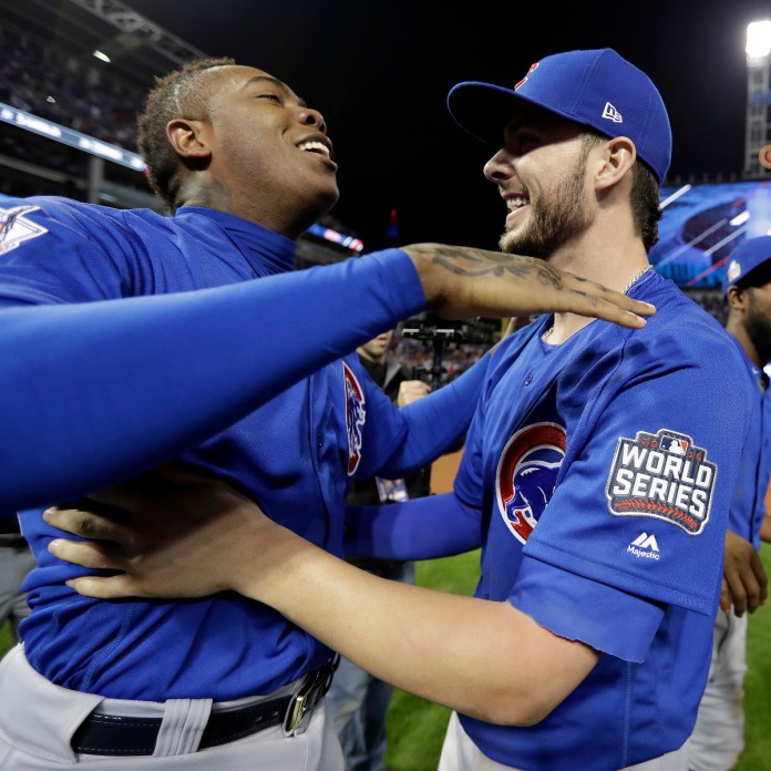 Yankees' Pitcher Chapman Gets Championship Ring From Cubs